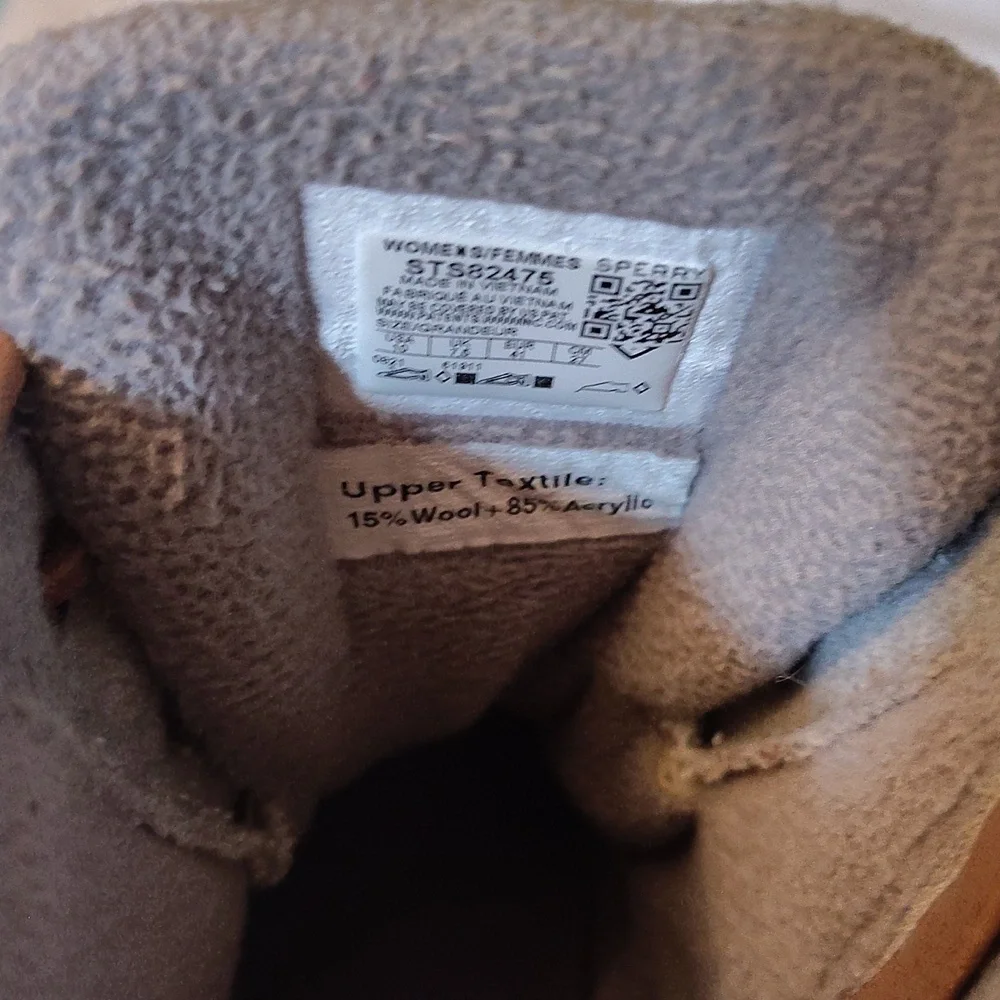 Sperry Gray Wool-Blend Boots EUC Size 10